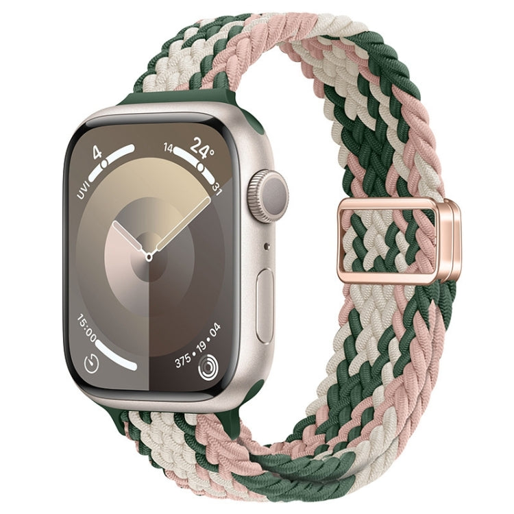 Slim Magnetic Buckle Nylon Braided Watch Band, For Apple Watch Series 9 41mm, For Apple Watch Ultra 49mm