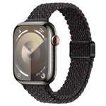 Slim Magnetic Buckle Nylon Braided Watch Band, For Apple Watch Series 9 41mm, For Apple Watch Ultra 49mm