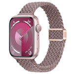 Slim Magnetic Buckle Nylon Braided Watch Band, For Apple Watch Series 9 41mm, For Apple Watch Ultra 49mm