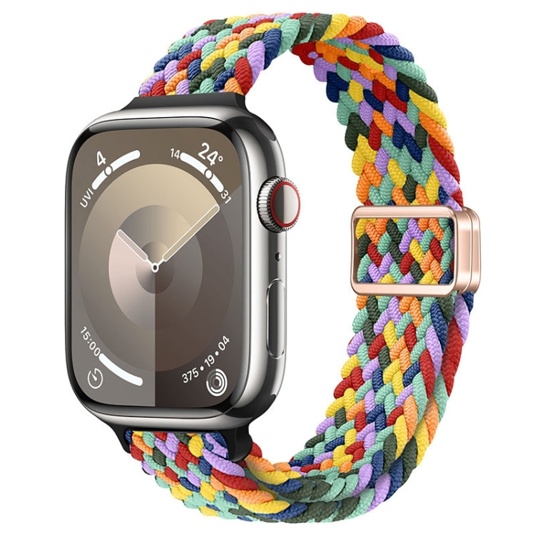 Slim Magnetic Buckle Nylon Braided Watch Band, For Apple Watch Series 8 41mm, For Apple Watch Series 8 45mm