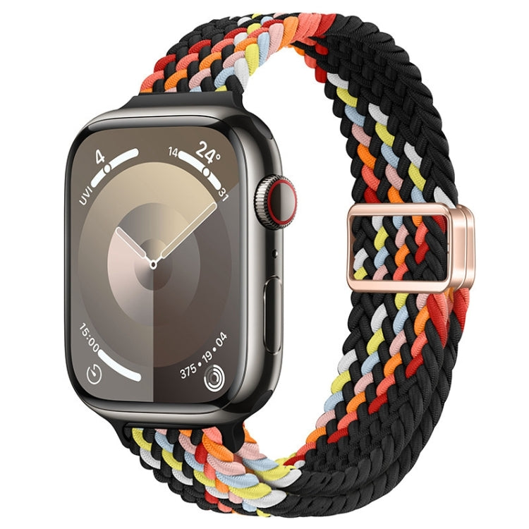 Slim Magnetic Buckle Nylon Braided Watch Band, For Apple Watch Series 8 41mm, For Apple Watch Series 8 45mm