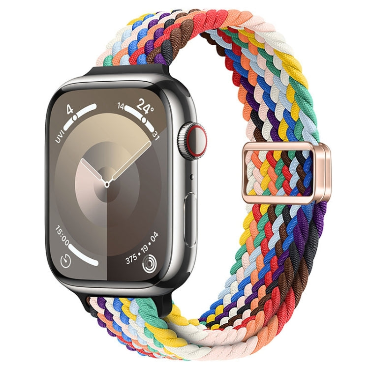 Slim Magnetic Buckle Nylon Braided Watch Band, For Apple Watch Series 8 41mm, For Apple Watch Series 8 45mm