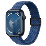Slim Magnetic Buckle Nylon Braided Watch Band, For Apple Watch Series 8 41mm, For Apple Watch Series 8 45mm