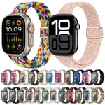 Slim Magnetic Buckle Nylon Braided Watch Band, For Apple Watch SE 2023 44mm, For Apple Watch SE 2023 40mm