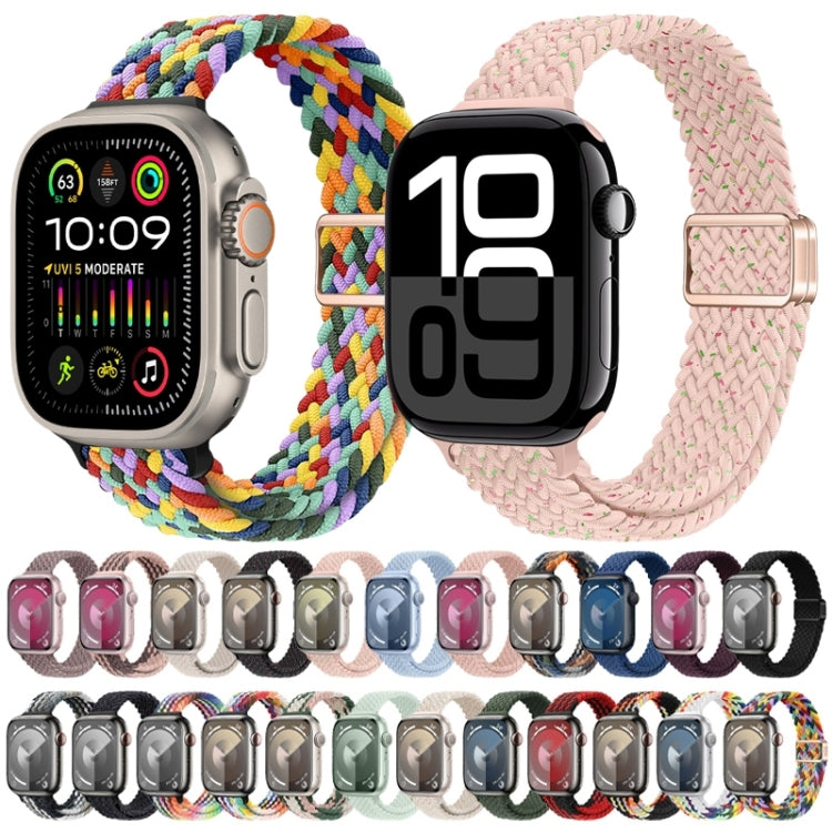 Slim Magnetic Buckle Nylon Braided Watch Band, For Apple Watch Series 8 41mm, For Apple Watch Series 8 45mm