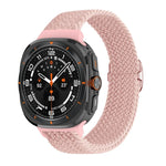 Slide Buckle Nylon Braided Watch Band, For Samsung Galaxy Watch Ultra 47mm / Ultra 2025