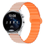 Two Color Magnetic Silicone Watch Band, 20mm