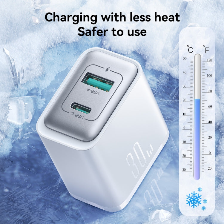 JOYROOM JR-TCF15 30W USB+USB-C / Type-C Fast Charger, EU Plug