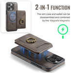 MAGKING K1 MagSafe Detachable Wallet RFID Back Cover Phone Case, For iPhone 13 Pro, For iPhone 13, For iPhone 12, For iPhone 12 Pro Max, For iPhone 12 Pro