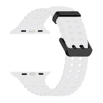 Ocean Dual-Row Hole Silicone Watch Band, For Apple Watch SE 2023 44mm, For Apple Watch Ultra 2 49mm, For Apple Watch Series 9 45mm