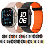 Tri-beads Magnetic Hoop Silicone Watch Band, For Apple Watch SE 40mm