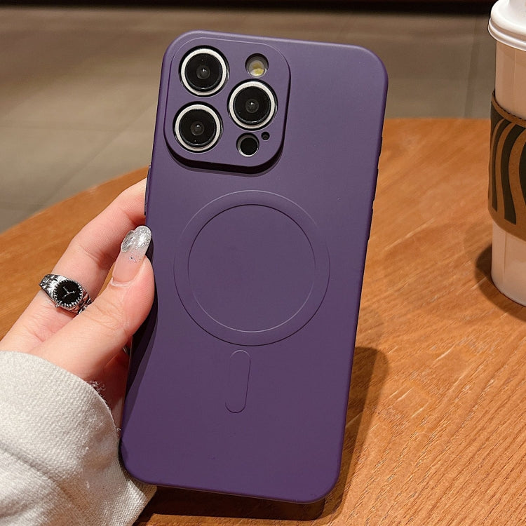 Solid Color Liquid Silicone MagSafe Magnetic Phone Case, For iPhone 17, For iPhone Air, For iPhone 16 Pro Max