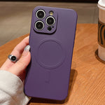Solid Color Liquid Silicone MagSafe Magnetic Phone Case, For iPhone 16 Pro, For iPhone 16 Plus, For iPhone 16