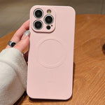 Solid Color Liquid Silicone MagSafe Magnetic Phone Case, For iPhone 16 Pro, For iPhone 16 Plus, For iPhone 16