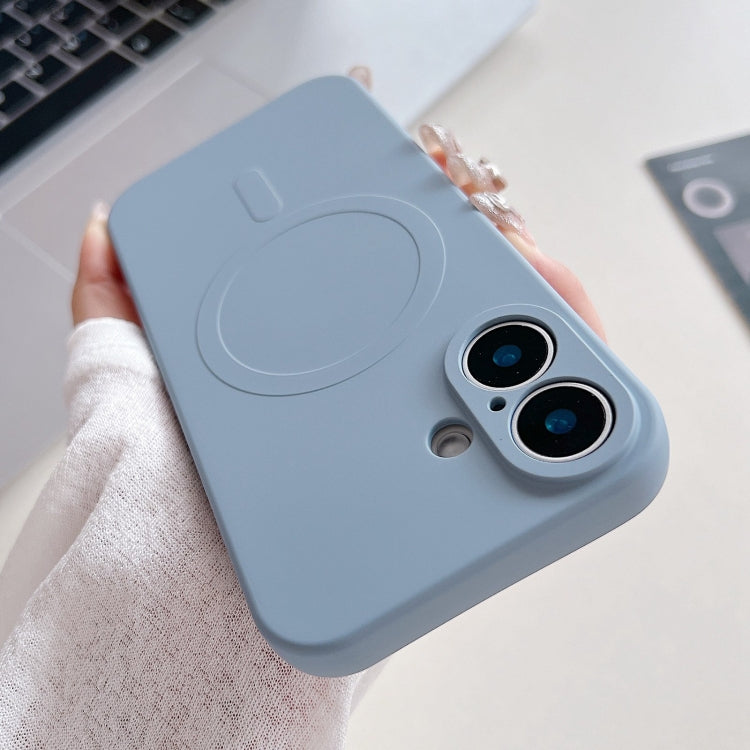 Solid Color Liquid Silicone MagSafe Magnetic Phone Case, For iPhone 16 Pro, For iPhone 16 Plus, For iPhone 16