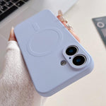Solid Color Liquid Silicone MagSafe Magnetic Phone Case, For iPhone 17, For iPhone Air, For iPhone 16 Pro Max