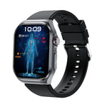ET585 2.04 inch Silicone Strap IP68 Waterproof Smart Watch, Support ECG / Blood Composition Measurement