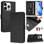 Smile Embossing RFID Leather Phone Case, For iPhone 17 Pro Max, For iPhone 17 Pro, For iPhone 17, For iPhone Air, For iPhone SE 2024, For iPhone 16 Pro Max, For iPhone 16 Pro, For iPhone 16 Plus