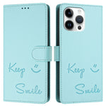 Smile Embossing RFID Leather Phone Case, For iPhone 14 Pro Max, For iPhone SE 2022 / 2020 / 8 / 7, For iPhone 13 Pro Max, For iPhone 13 Pro, For iPhone 13 mini, For iPhone 12 / 12 Pro, For iPhone 12 Pro Max, For iPhone 12 mini