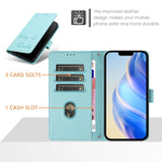 Smile Embossing RFID Leather Phone Case, For iPhone 14 Pro Max, For iPhone SE 2022 / 2020 / 8 / 7, For iPhone 13 Pro Max, For iPhone 13 Pro, For iPhone 13 mini, For iPhone 12 / 12 Pro, For iPhone 12 Pro Max, For iPhone 12 mini