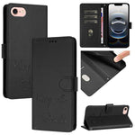 Smile Embossing RFID Leather Phone Case, For iPhone 17 Pro Max, For iPhone 17 Pro, For iPhone 17, For iPhone Air, For iPhone SE 2024, For iPhone 16 Pro Max, For iPhone 16 Pro, For iPhone 16 Plus