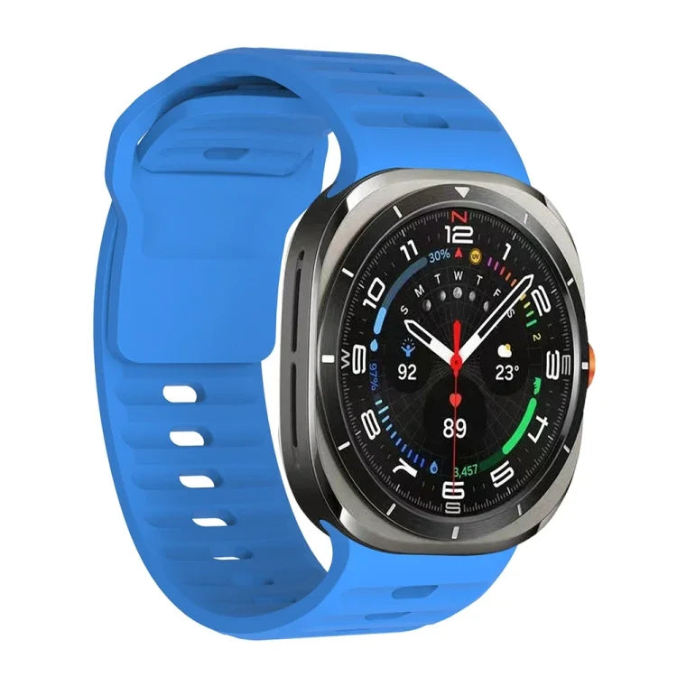 Wavy Texture Silicone Watch Band, For Samsung Galaxy Watch Ultra 47mm / Ultra 2025