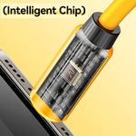 WK WDC-29 Elastic Genuine Silicone 1m PD30W Type-C to 8 Pin Fast Charging Data Cable, WDC-29