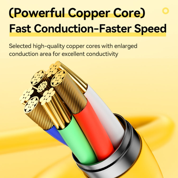 WK WDC-29 Elastic Genuine Silicone 1m PD30W Type-C to 8 Pin Fast Charging Data Cable, WDC-29