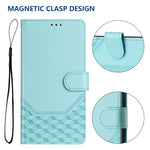 Honeycomb Embossing RFID Leather Phone Case, For iPhone 16, For iPhone 15 Pro Max, For iPhone 15 Pro, For iPhone 15 Plus, For iPhone 15, For iPhone 14 Plus, For iPhone 14 / 13, For iPhone 14 Pro