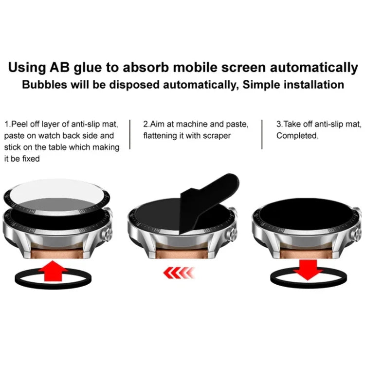 imak Plexiglass HD Watch Protective Film, For Google Pixel Watch 4 45mm, For Google Pixel Watch 4 41mm, For Google Pixel Watch 3 45mm, For Google Pixel Watch 3 41mm