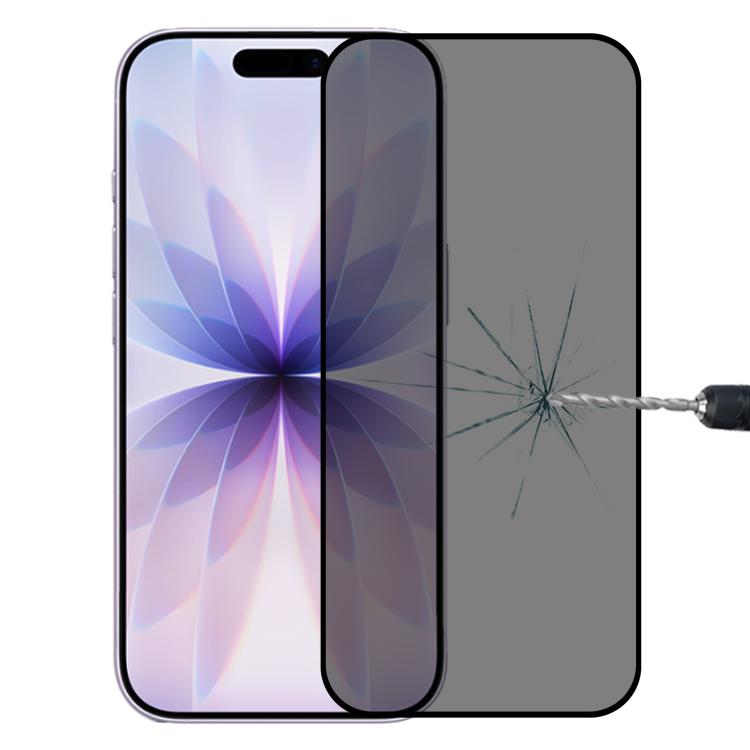 Full Cover Anti-spy Silk Screen Tempered Glass Film, For iPhone 17 Pro Max, For iPhone 17 Pro, For iPhone 17, For iPhone Air, For iPhone 16 Pro Max, For iPhone 16 Pro, For iPhone 16 Plus, For iPhone 16