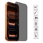 25pcs Full Cover Anti-spy Silk Screen Tempered Glass Film, For iPhone 17 Pro Max, For iPhone 17 Pro, For iPhone 17, For iPhone Air, For iPhone 16 Pro Max, For iPhone 16 Pro, For iPhone 16 Plus, For iPhone 16