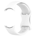 Butterfly Buckle Solid Color Silicone Watch Band, For Google Pixel Watch 4 / Watch 3 45mm, For Google Pixel Watch 4 / 3 / 2 / 1 41mm