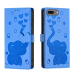 Cartoon Elephant Embossed Leather Phone Case, For iPhone XR, For iPhone XS Max, For iPhone 8 Plus / 7 Plus