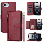 Multi-Card Slots Zipper Wallet Leather Phone Case, For iPhone 17e / 16e, For iPhone 17 Pro Max, For iPhone 17 Pro, For iPhone 17, For iPhone Air, For iPhone 16 Pro Max, For iPhone 16 Pro, For iPhone 16 Plus