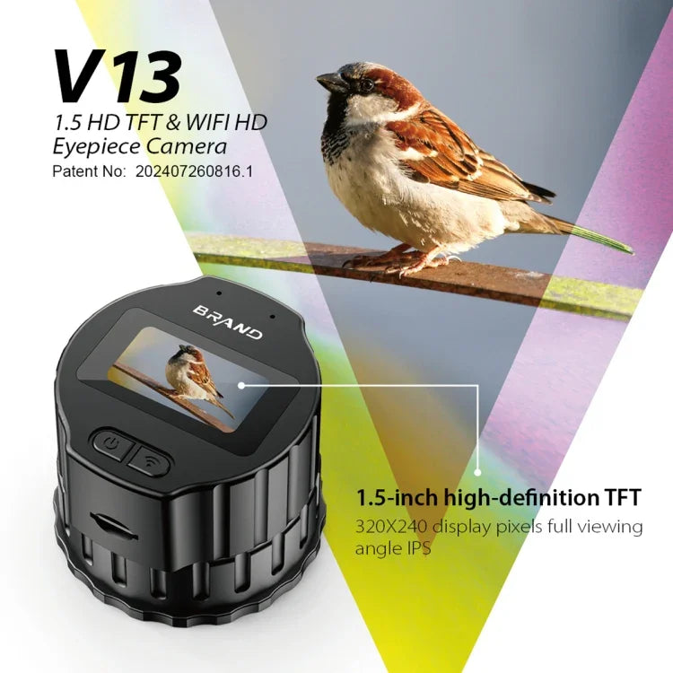 V13 1.5 inch TFT Screen WiFi HD Portable Eyepiece Camera, V13