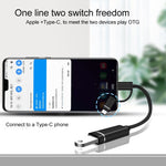 3 in 1 USB Female to Micro USB, Type-C, 8 Pin Male OTG Adapter