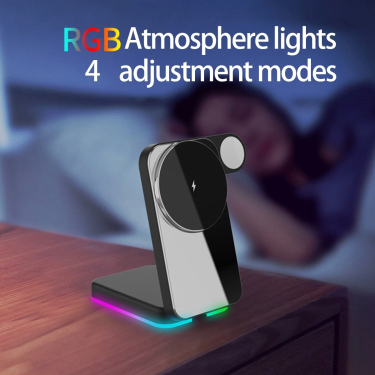 H62 RGB LED Light 3 in 1 Foldable Wireless Charger