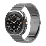 One Bead Flat Buckle Pure Titanium Watch Band, For Samsung Galaxy Watch Ultra / Ultra 2025, For Samsung Galaxy Watch8 / Watch8 Classic