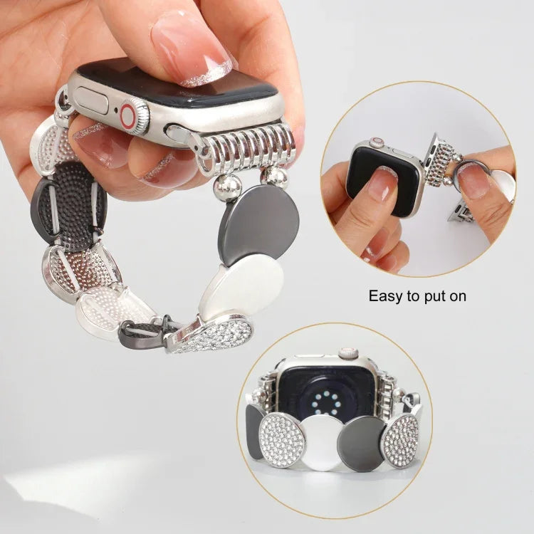 Alloy Chain Metal Watch Band, For Apple Watch 46mm / 49mm / 45mm / 44mm, For Apple Watch 42mm / 41mm / 40mm / 38mm
