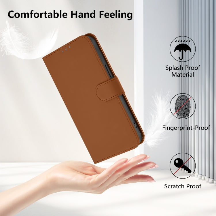 Skin Feel Solid Color Leather Phone Case with Lanyard, For iPhone 13 mini, For iPhone 12 / 12 Pro