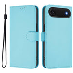 Skin Feel Solid Color Leather Phone Case with Lanyard, For iPhone Air, For iPhone 16 Pro Max