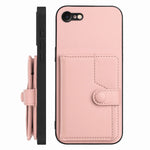 Button Card Bag RFID Anti-theft Phone Case, For iPhone SE 2022 / 2020, For iPhone 13 Pro Max, For iPhone 13 Pro, For iPhone 13, For iPhone 13 mini, For iPhone 12, For iPhone 12 Pro Max, For iPhone 12 Pro