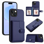 Button Card Bag RFID Anti-theft Phone Case, For iPhone SE 2022 / 2020, For iPhone 13 Pro Max, For iPhone 13 Pro, For iPhone 13, For iPhone 13 mini, For iPhone 12, For iPhone 12 Pro Max, For iPhone 12 Pro