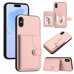 Button Card Bag RFID Anti-theft Phone Case, For iPhone 12 mini, For iPhone 11 Pro Max, For iPhone 11, For iPhone 11 Pro, For iPhone XS / X, For iPhone XR, For iPhone XS Max, For iPhone 8 Plus / 7 Plus