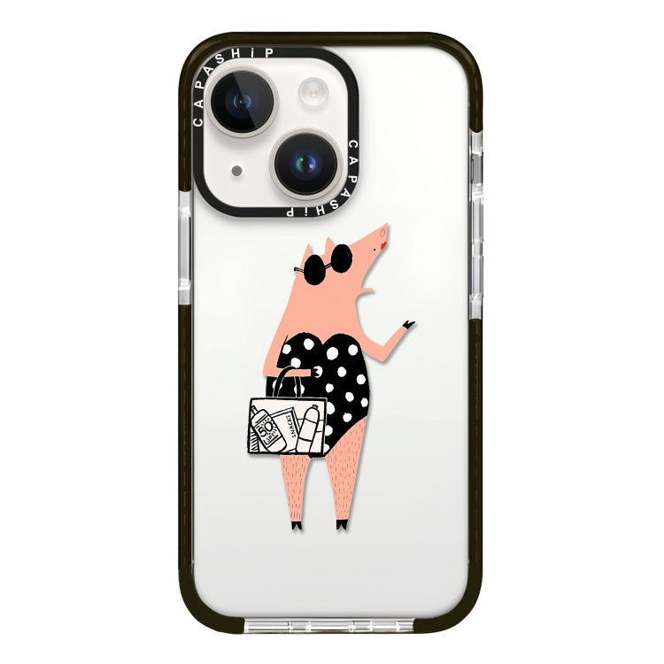 Simple Illustration Pattern Full Coverage Phone Case, For iPhone 14