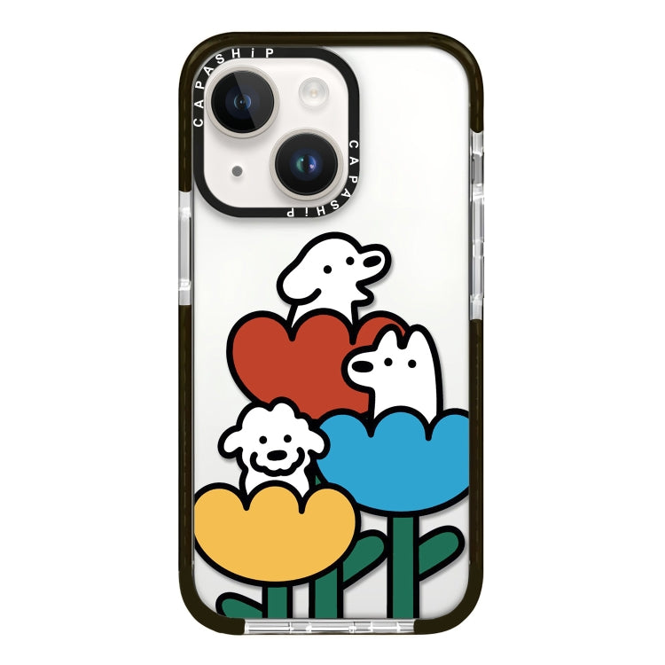 Simple Illustration Pattern Full Coverage Phone Case, For iPhone 14 Plus