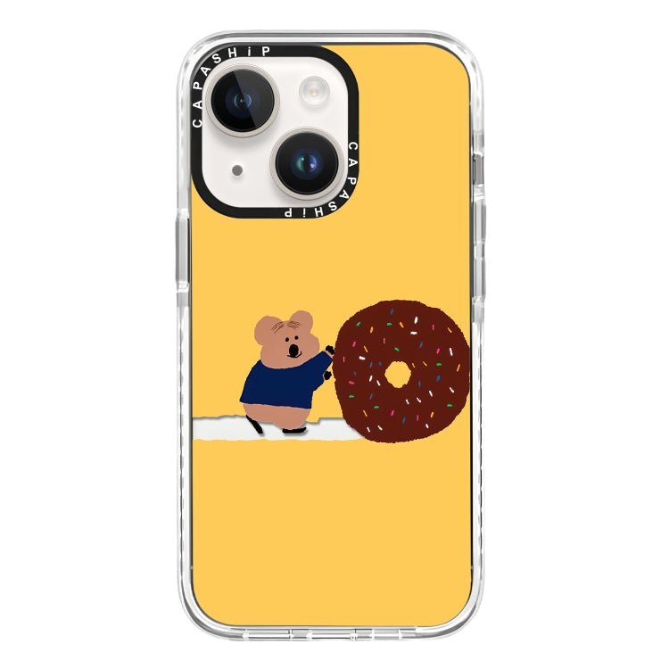Simple Illustration Pattern Full Coverage Phone Case, For iPhone 14 Plus