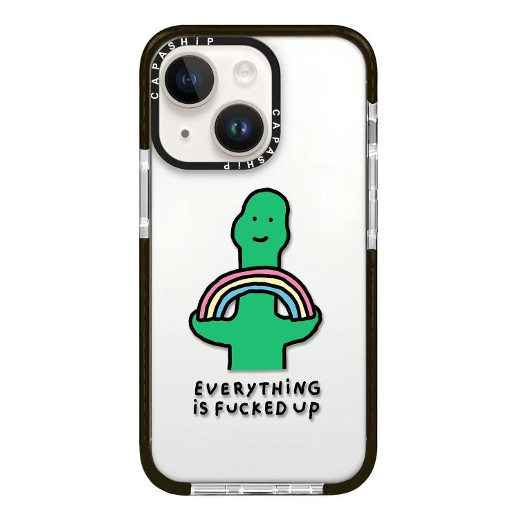 Simple Illustration Pattern Full Coverage Phone Case, For iPhone 15
