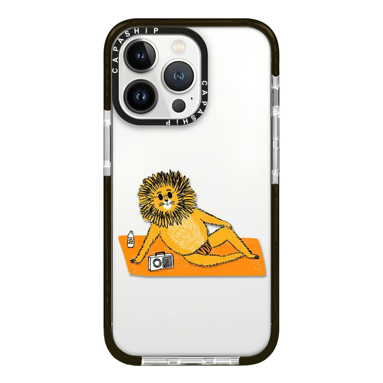 Simple Illustration Pattern Full Coverage Phone Case, For iPhone 16 Pro